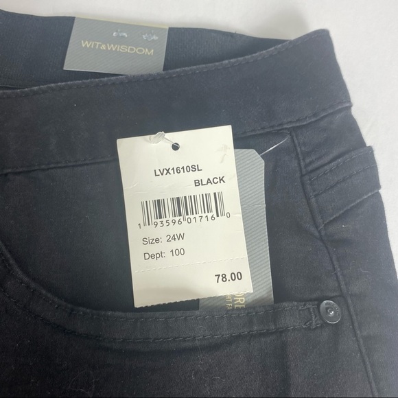 Wit & Wisdom Black “Ab” Solution Ankle Length Jeans - Picture 10 of 13